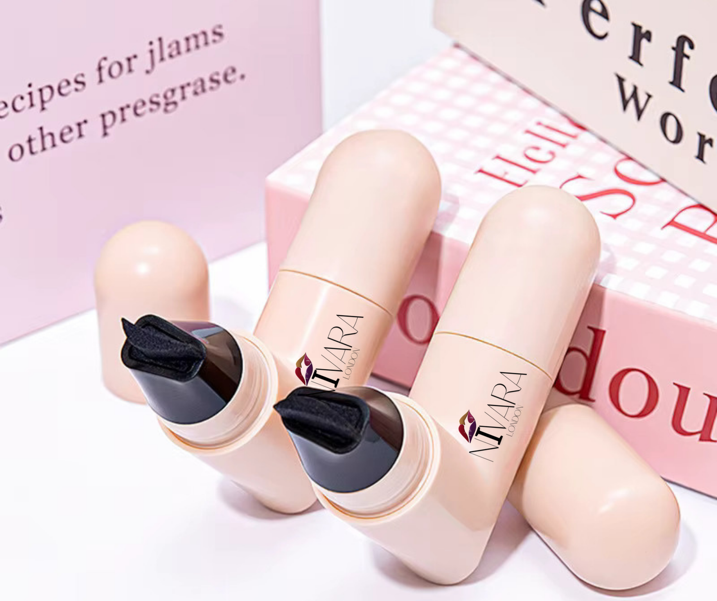 Çift Başlı Özel Markalı Eyeliner Kanat Damga Kalemi